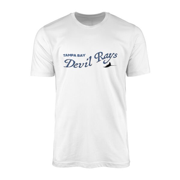 Tampa Bay Devil Rays Retro Tişört XL - Beyaz