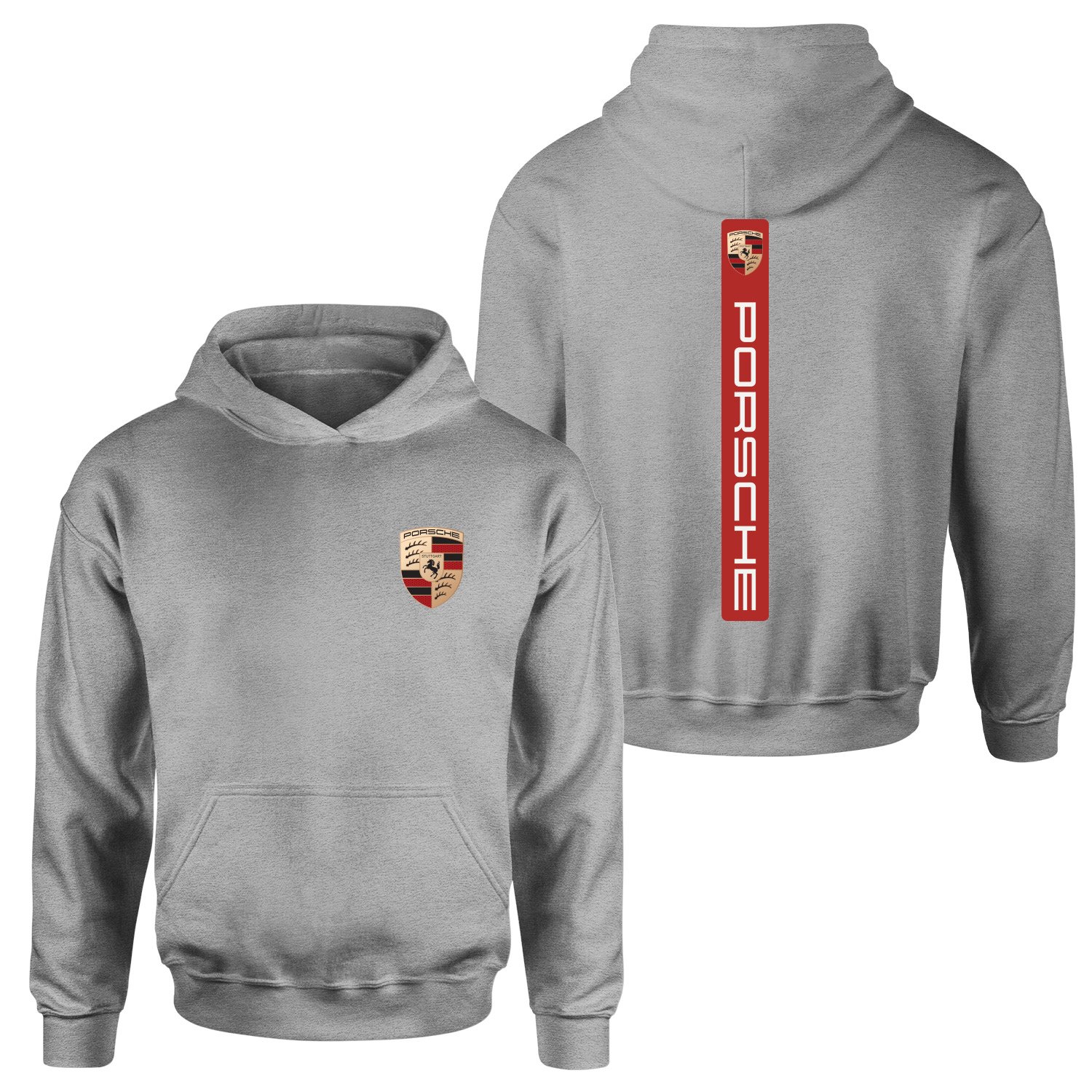 Porsche V Graphic Guards Red Hoodie M - Gri