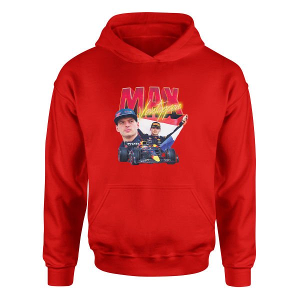 Max Verstappen Champion Hoodie XL - Kırmızı