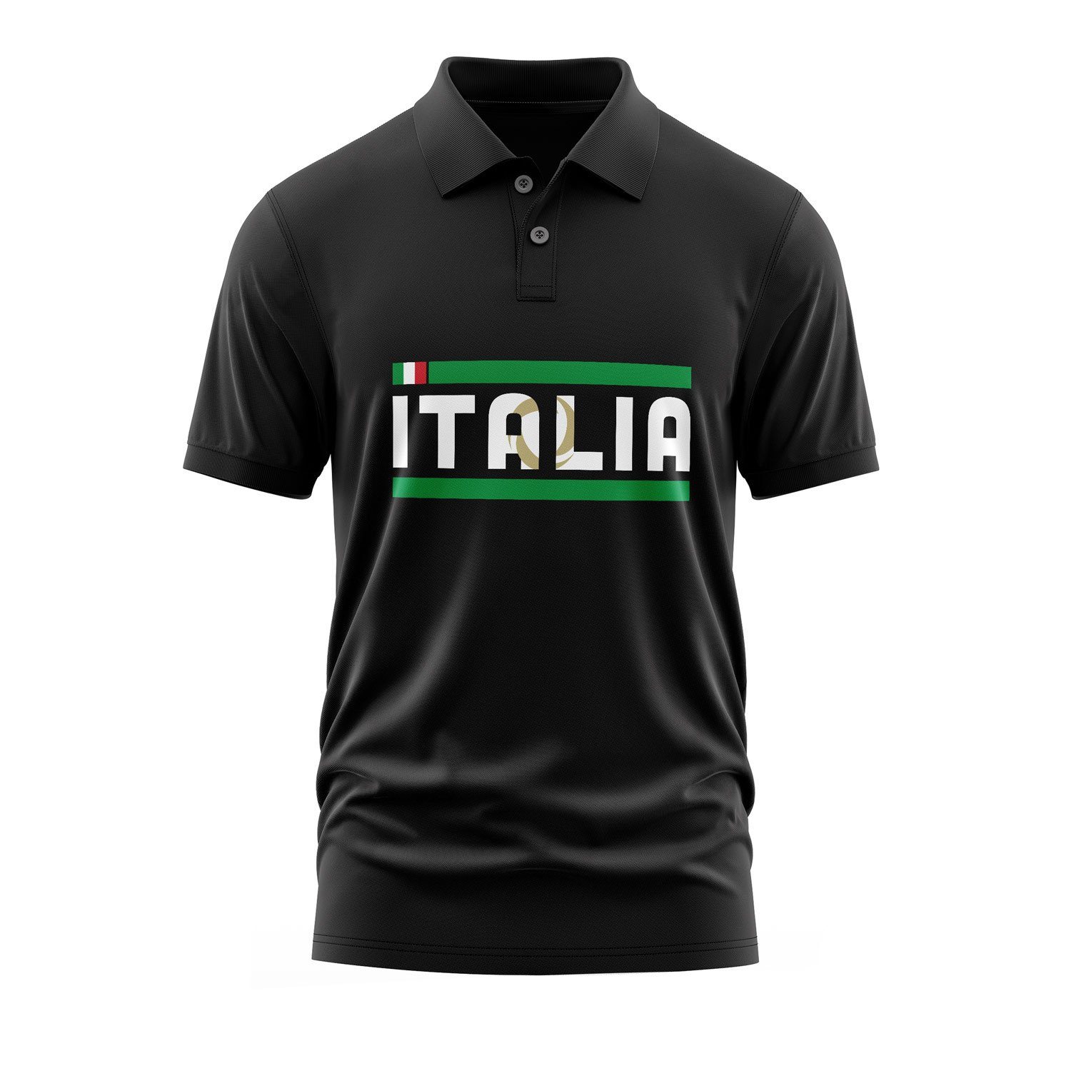 Italia Polo Tişört XXL - Siyah