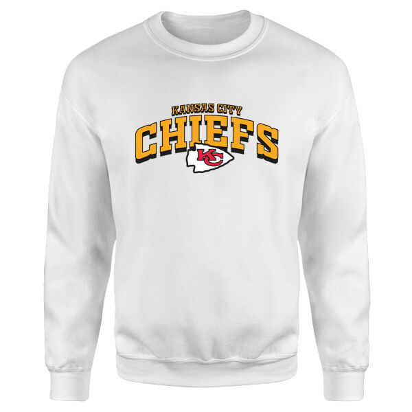 Kansas City Chiefs Arch Sweatshirt S - Beyaz