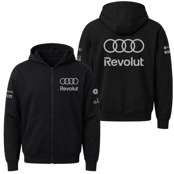 Audi Revolut Racing Fermuarlı Kapüşonlu Sweatshirt