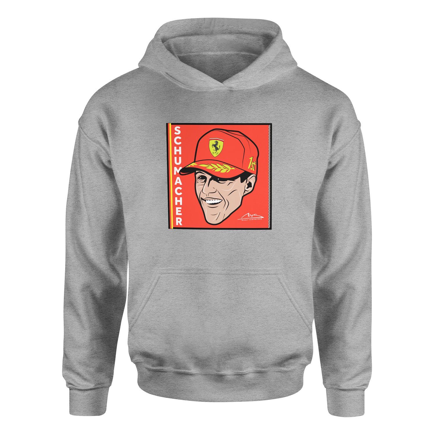 Michael Schumacher Design Hoodie L - Gri