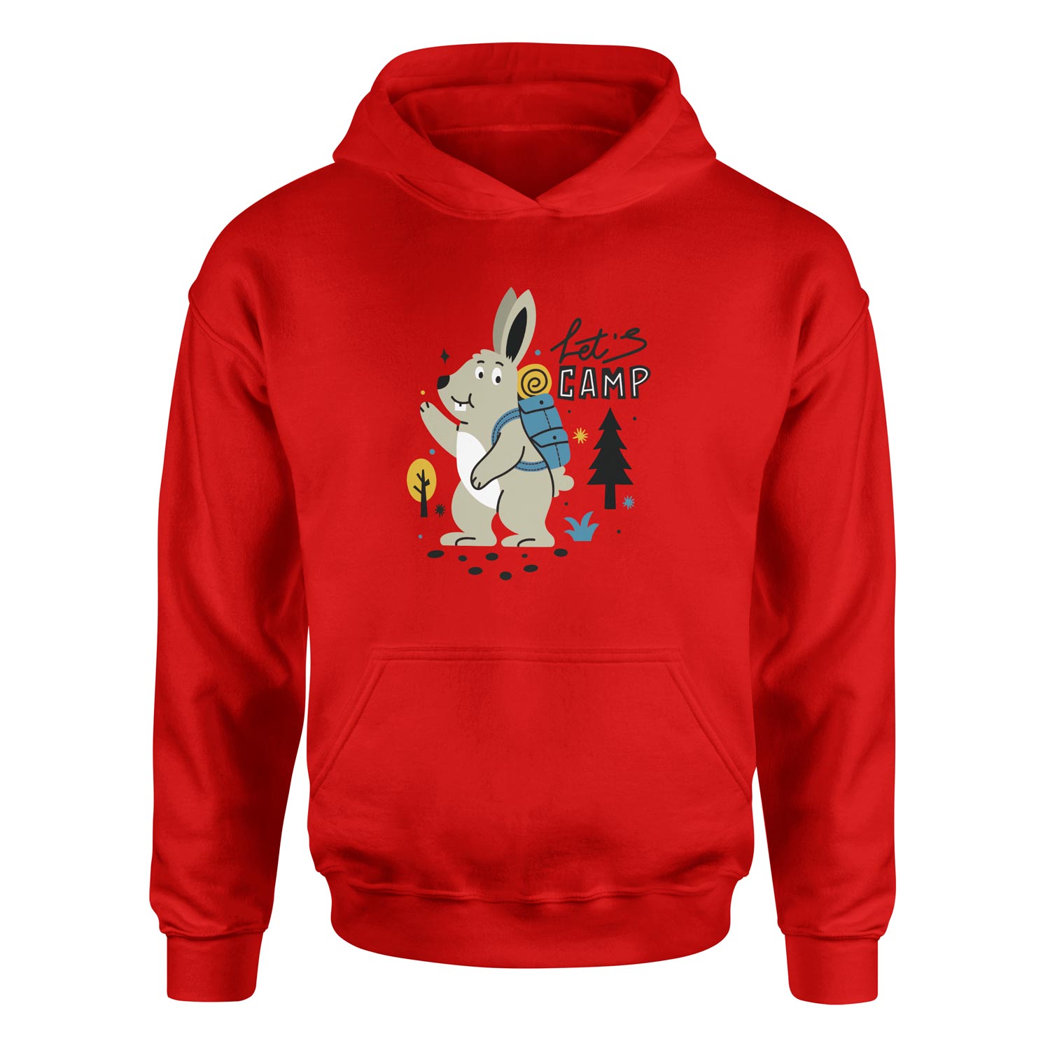 Let’s Camp Hoodie XXL - Kırmızı