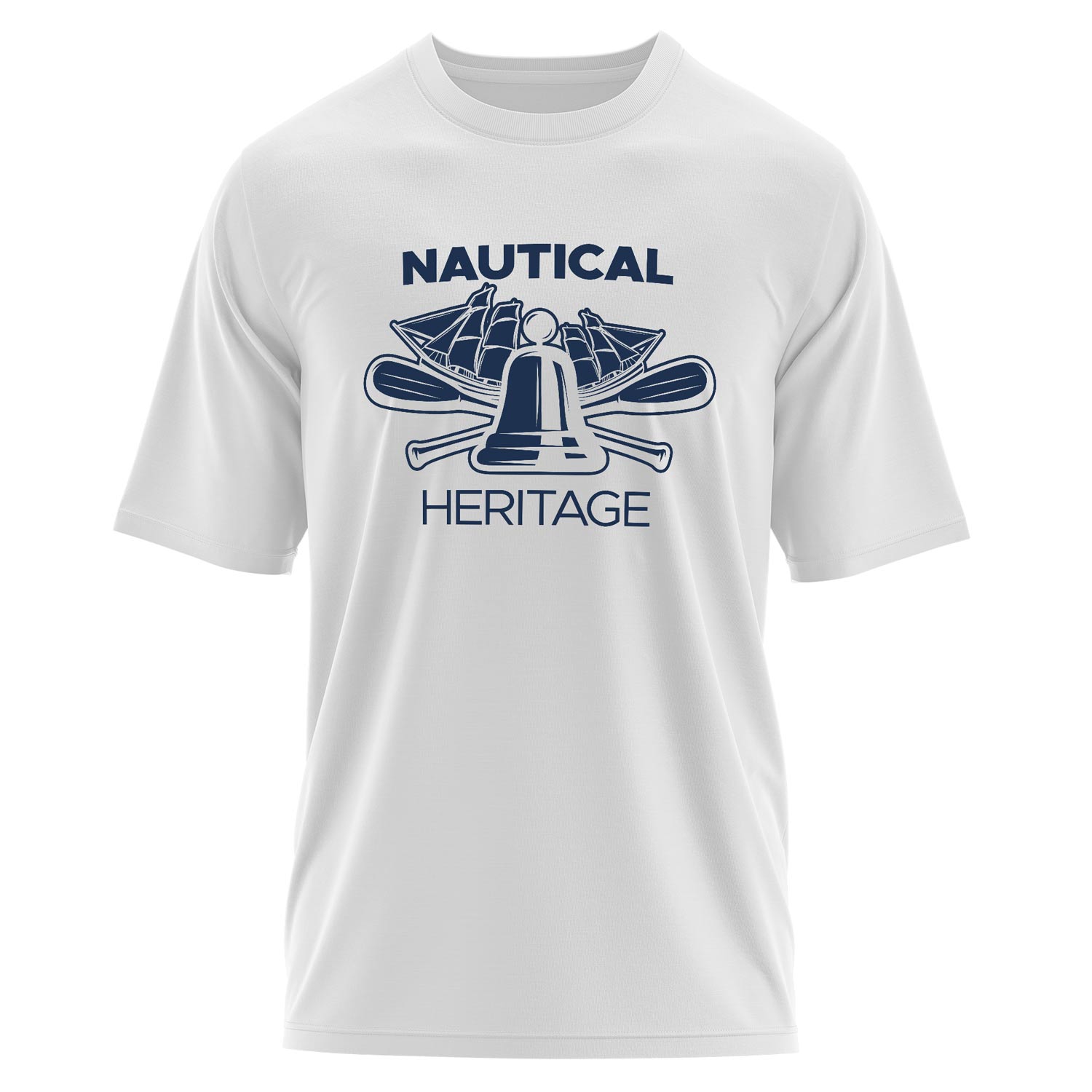 Nautical Heritage Denizci Oversize Tişört M - Beyaz