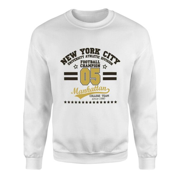 NYC UAD Champion Sweatshirt M - Beyaz