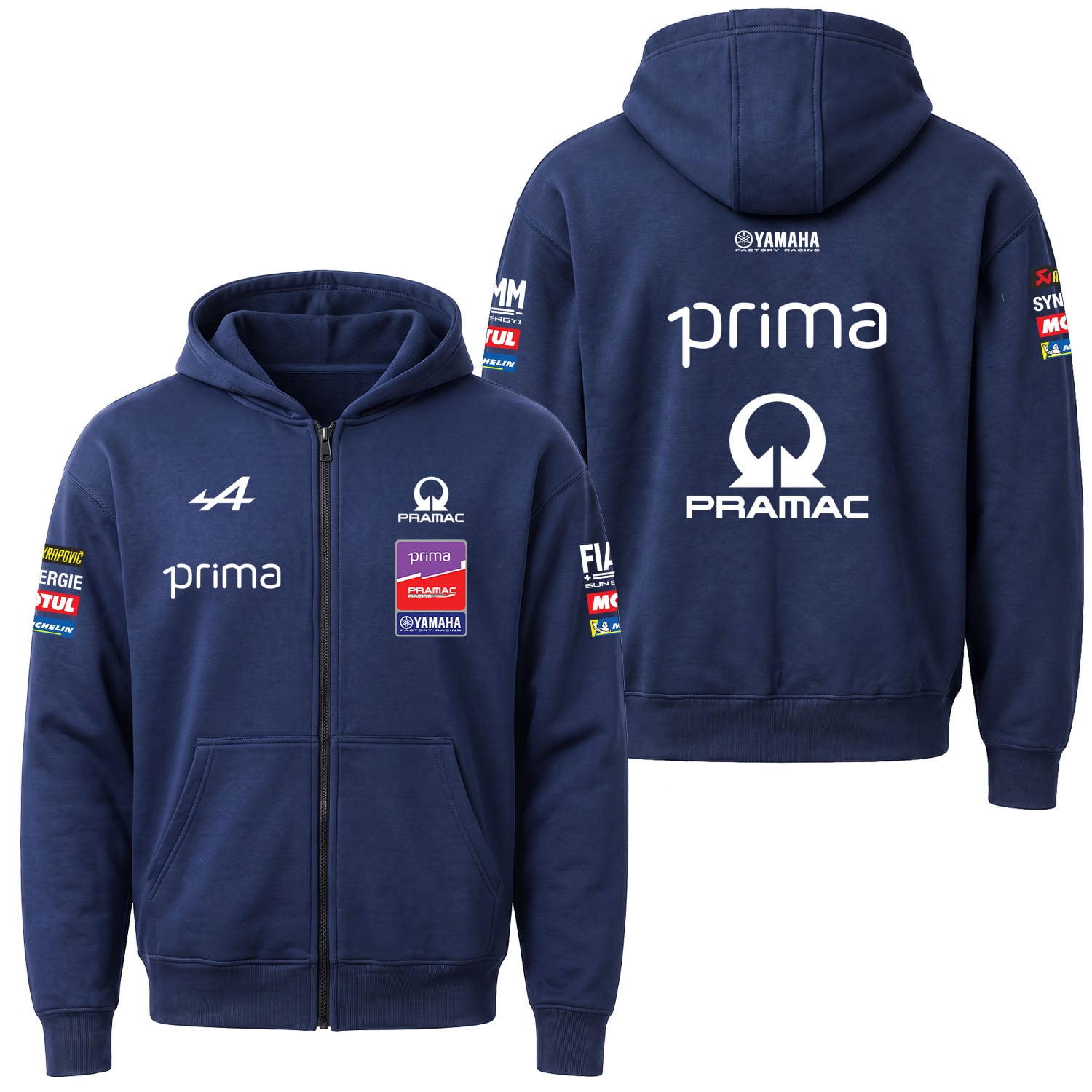 Pramac Racing 2026 Teamline Fermuarlı Kapüşonlu Sweatshirt