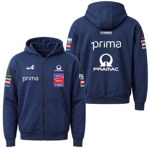 Pramac Racing 2026 Teamline Fermuarlı Kapüşonlu Sweatshirt