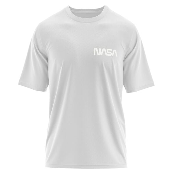 NASA Oversize Tişört XL - Beyaz | OUTLET