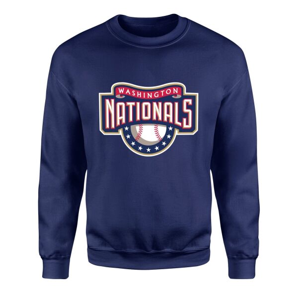 Washington NATIONALS Retro Sweatshirt L - İndigo Mavisi