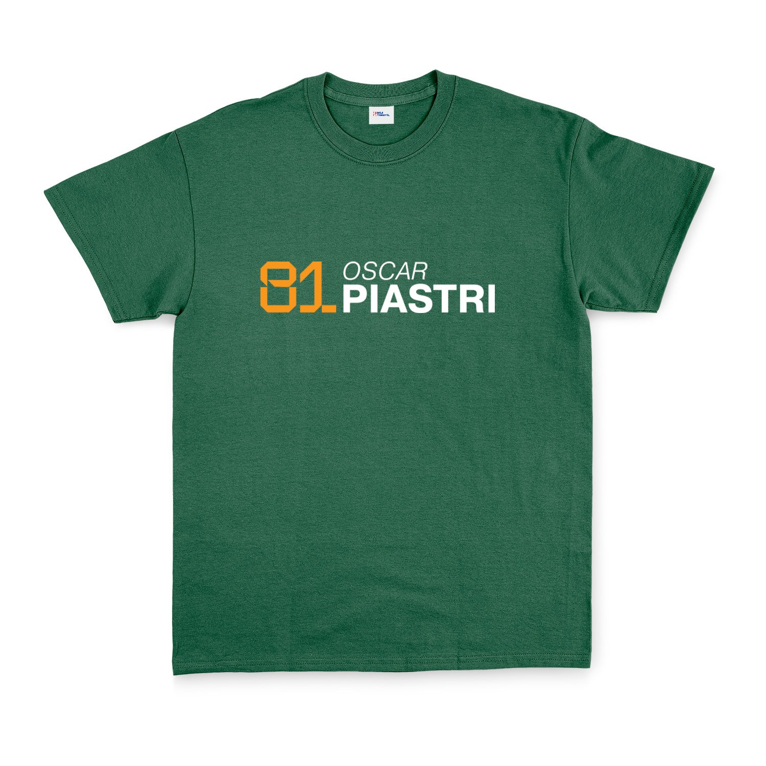 Oscar Piastri 81 Tişört XL - Nefti Yeşili