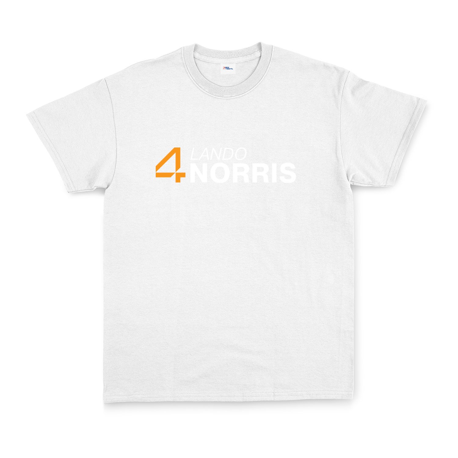 Lando Norris 4 Tişört S - Beyaz