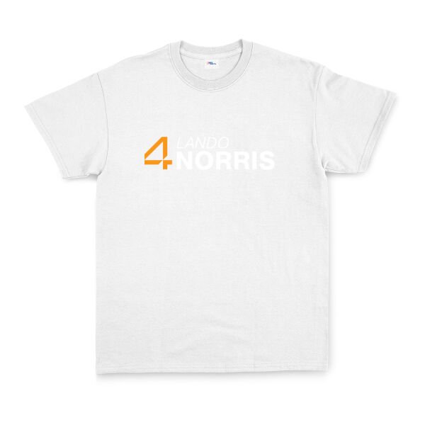 Lando Norris 4 Tişört S - Beyaz