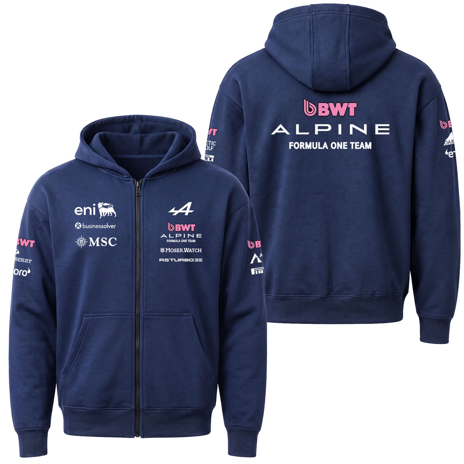 Alpine Racing 2026 Teamline Fermuarlı Kapüşonlu Sweatshirt