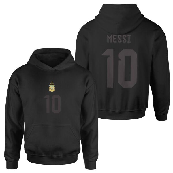 Lionel Messi Forma Hoodie XL - Siyah