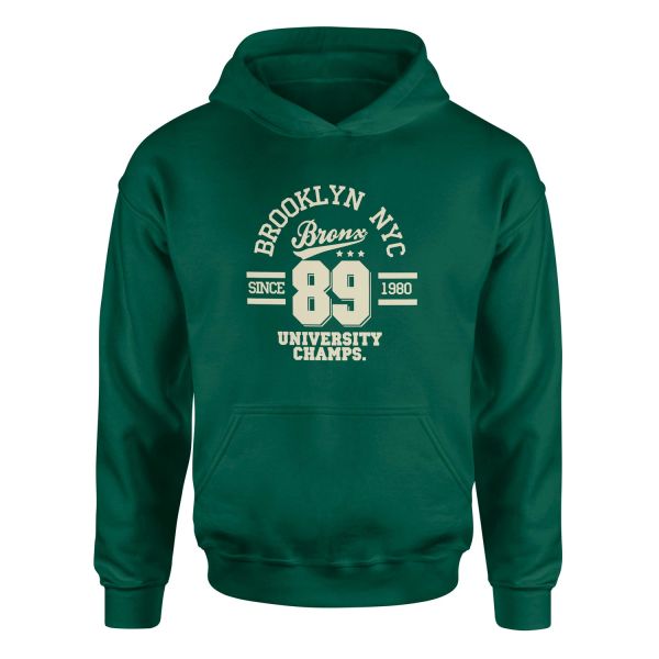 Brooklyn NYC Hoodie M - Nefti Yeşili