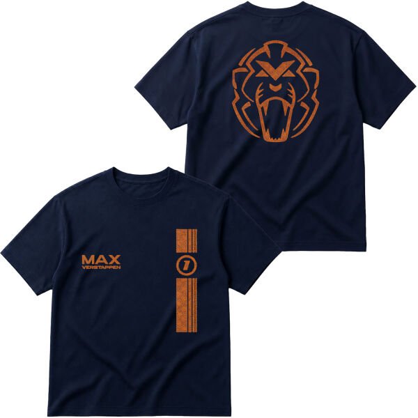 Max Verstappen Stamp Edition Oversize Tişört S - İndigo Mavisi