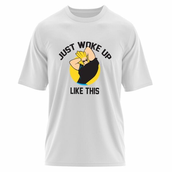 Just Woke Up Like This | Johnny Bravo Oversize Tişört