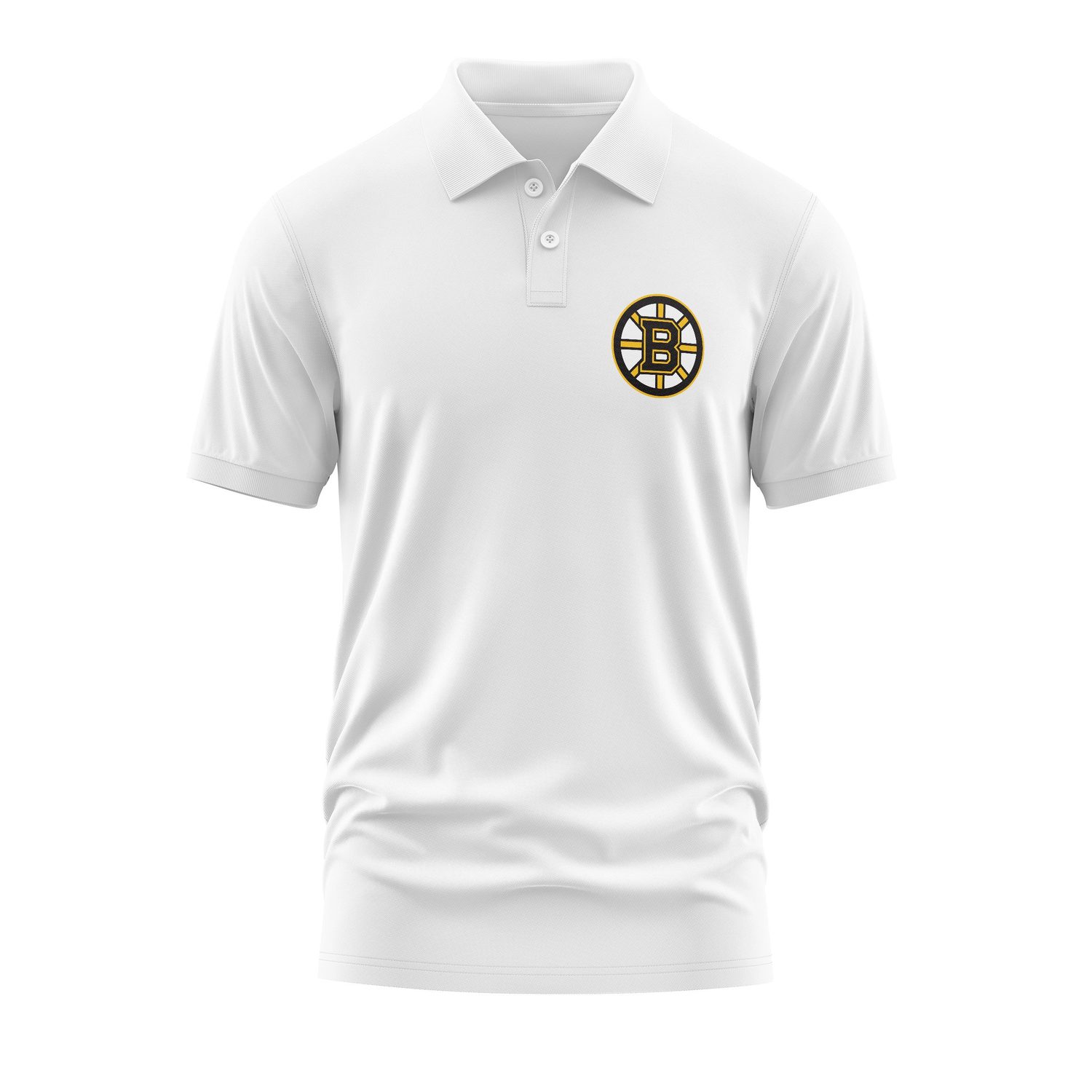 Boston Bruins Polo Tişört XXL - Beyaz