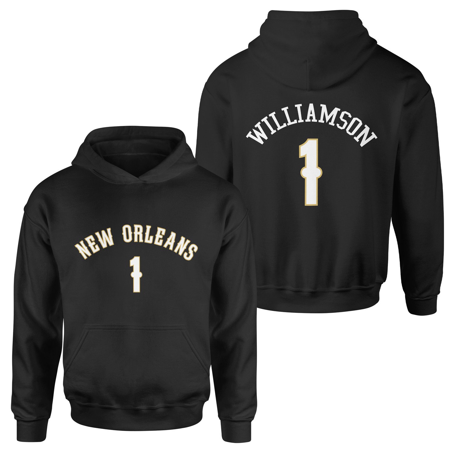 Zion Williamson New Orleans Forma Hoodie M - Siyah
