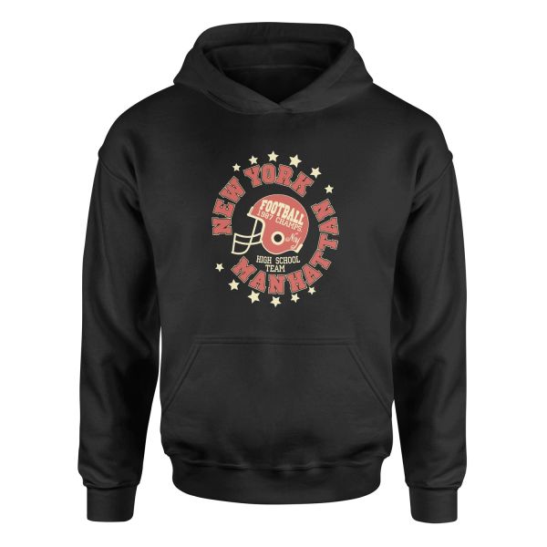 New York Manhattan Hoodie M - Siyah