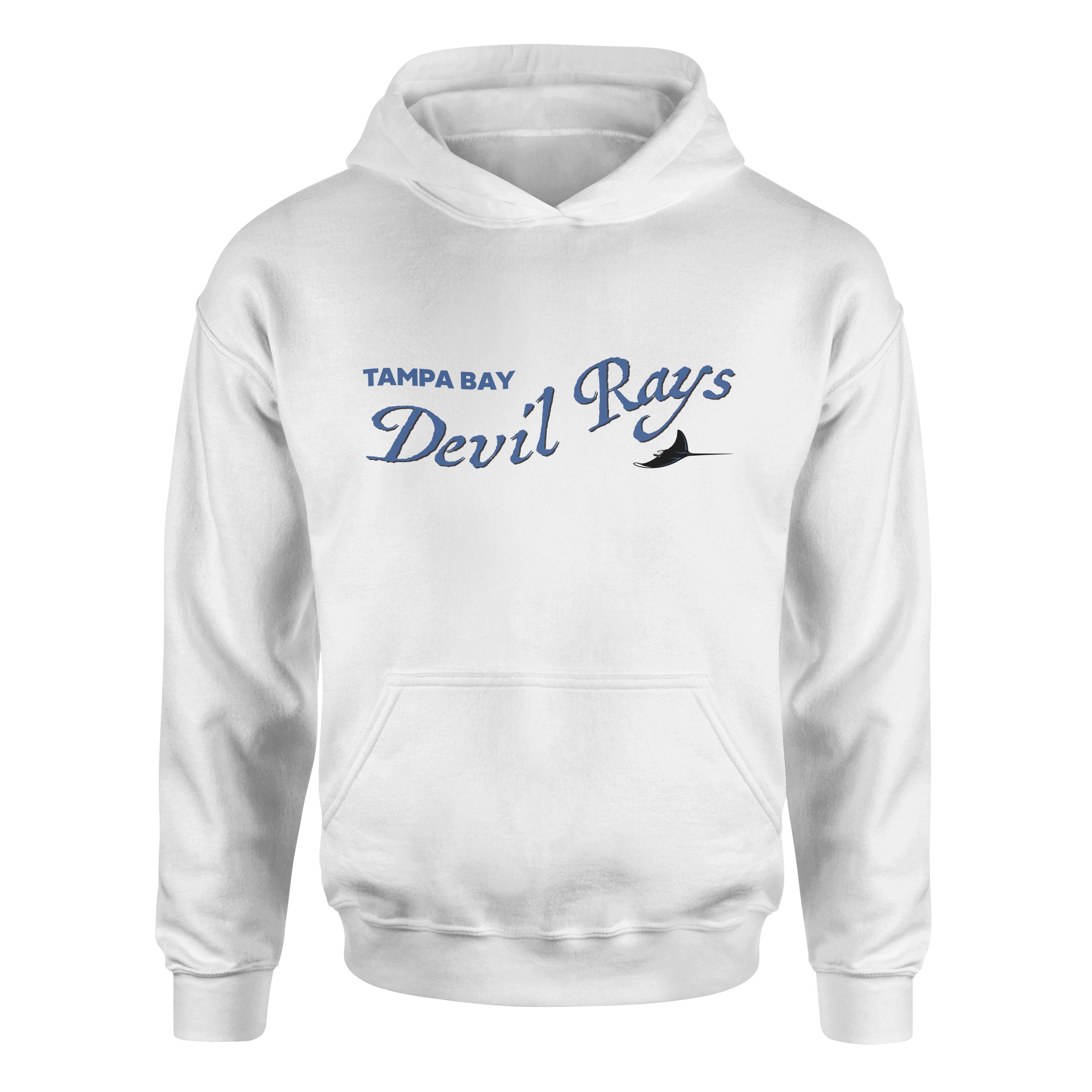 Tampa Bay Devil Rays Retro Hoodie M - Beyaz