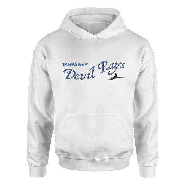 Tampa Bay Devil Rays Retro Hoodie M - Beyaz
