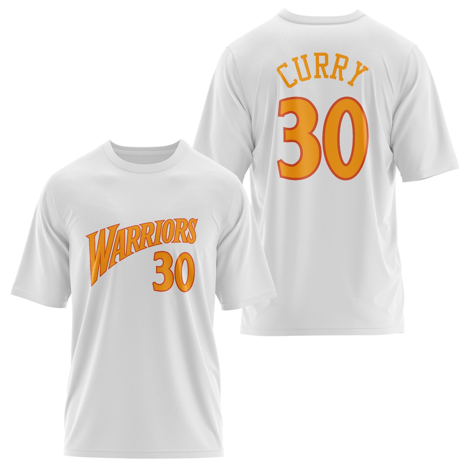 Stephen Curry 30 Golden State Forma Oversize Tişört S - Beyaz