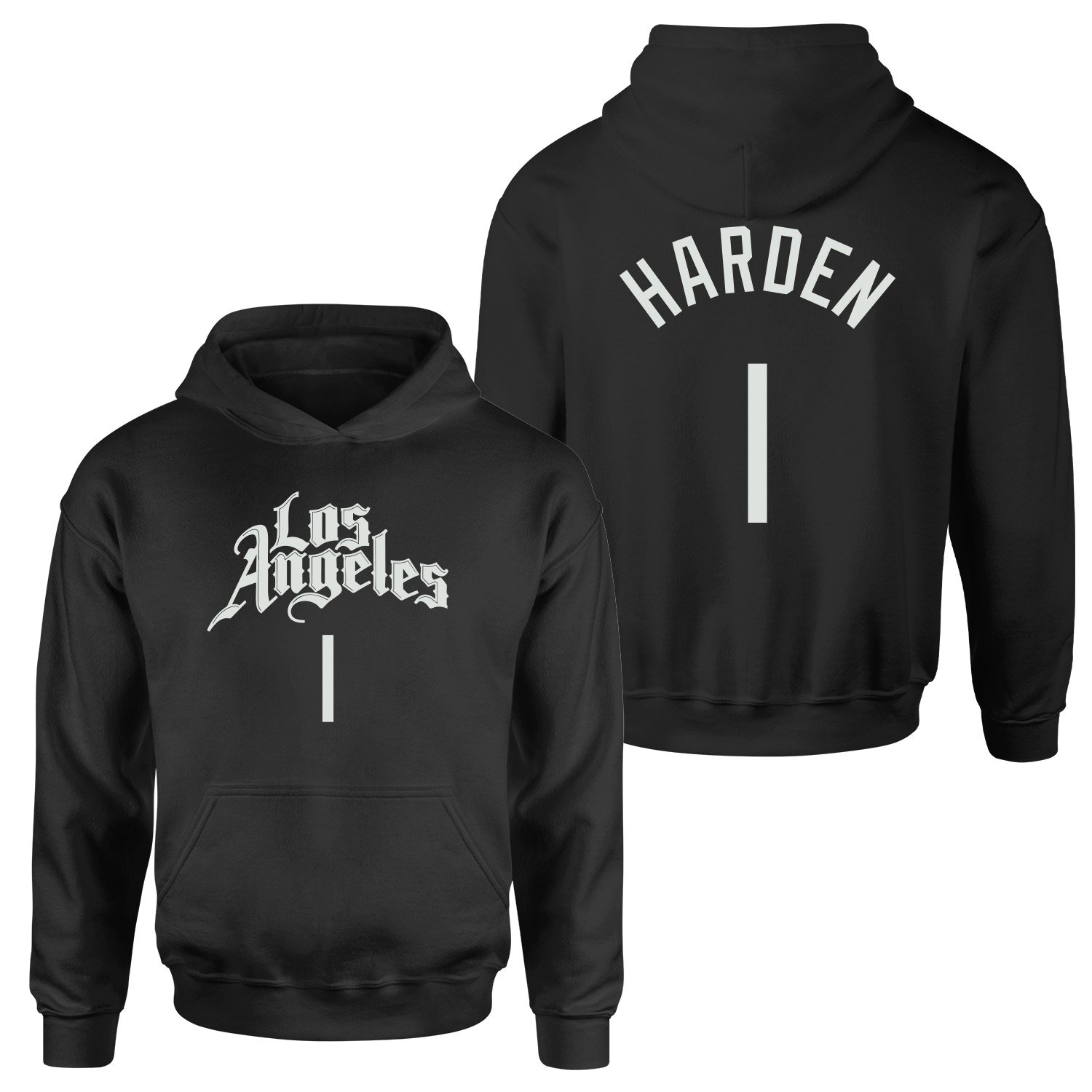 James Harden 1 Los Angeles Jersey Hoodie XXL - Siyah