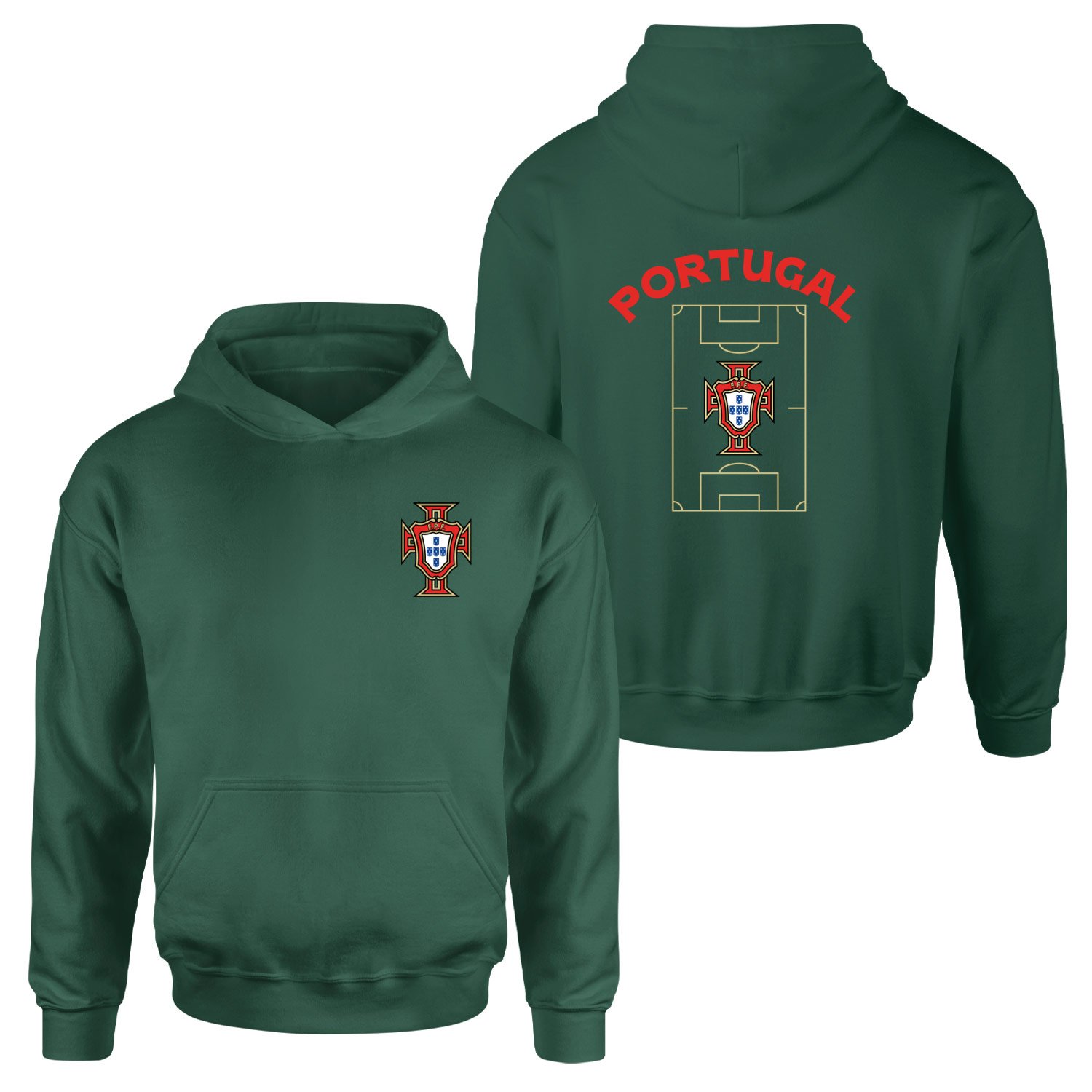 Portekiz Dünya Kupası 2026 Hoodie L - Nefti Yeşili