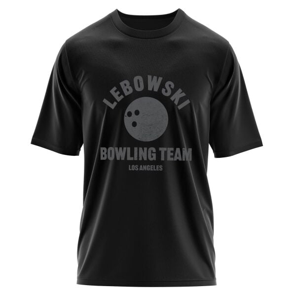 Lebowski Bowling Team Oversize Tişört M - Siyah | OUTLET
