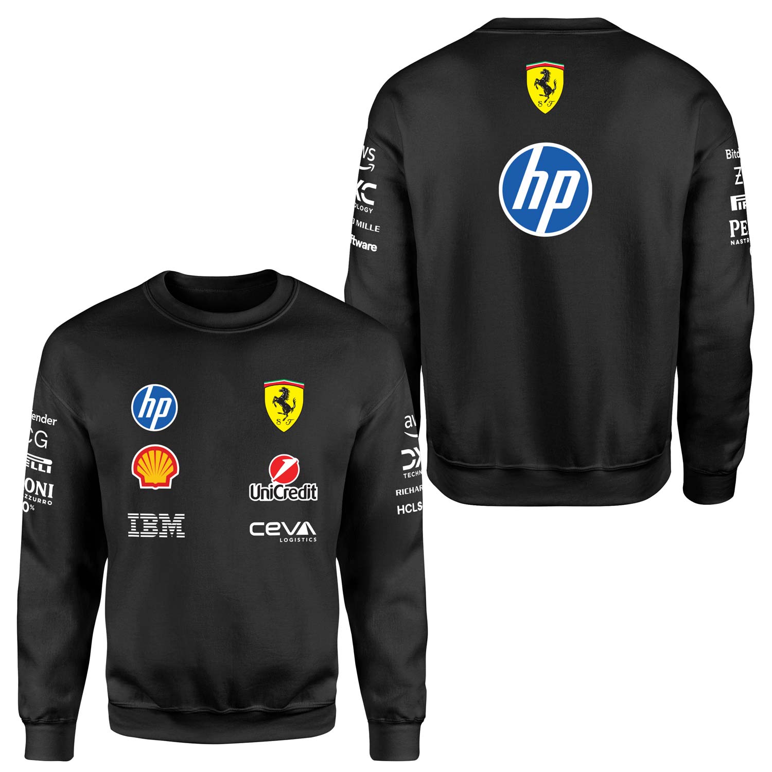 Scuderia Ferrari Teamline 2025 Sweatshirt M - Siyah | OUTLET