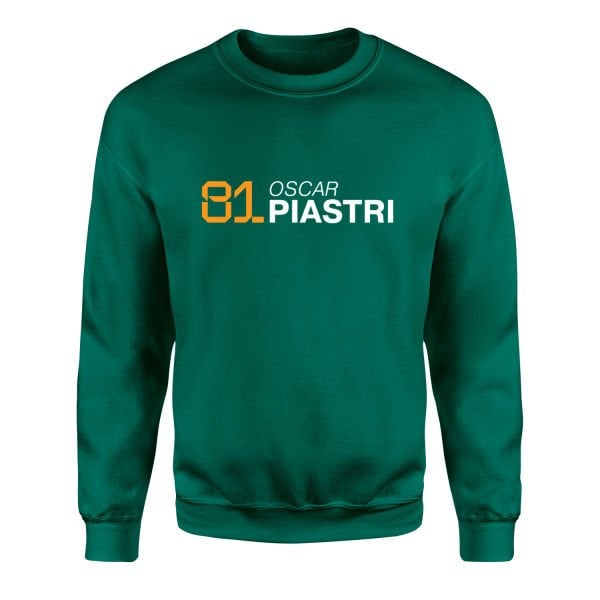 Oscar Piastri 81 Sweatshirt XL - Nefti Yeşili