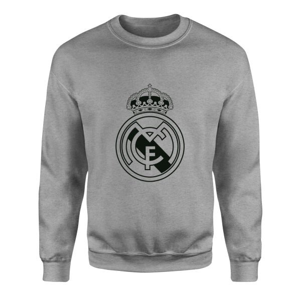 Real Madrid Shield Sweatshirt XL - Gri