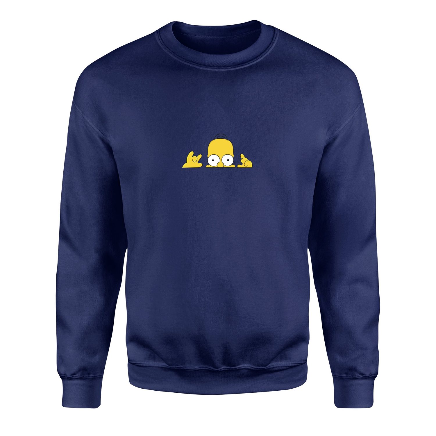 Homer Simpson, Lazy Genius | The Simpsons Sweatshirt XXL - İndigo Mavisi