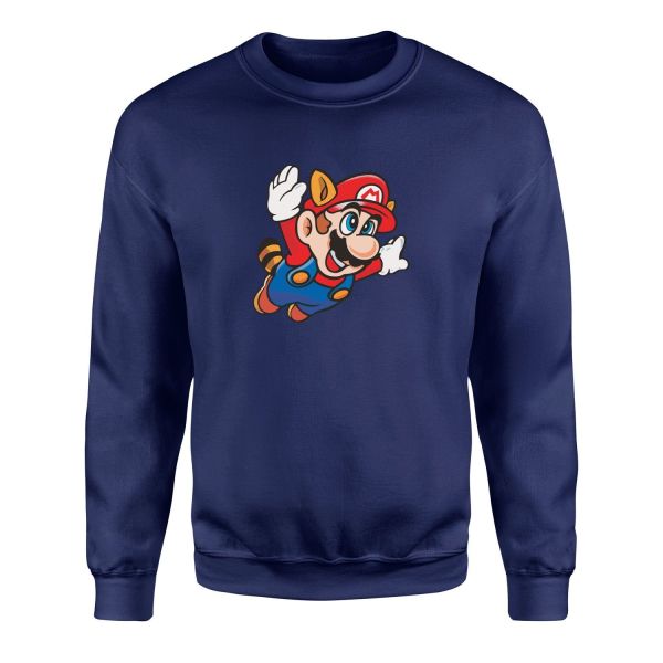 Super Mario Sweatshirt M - İndigo Mavisi