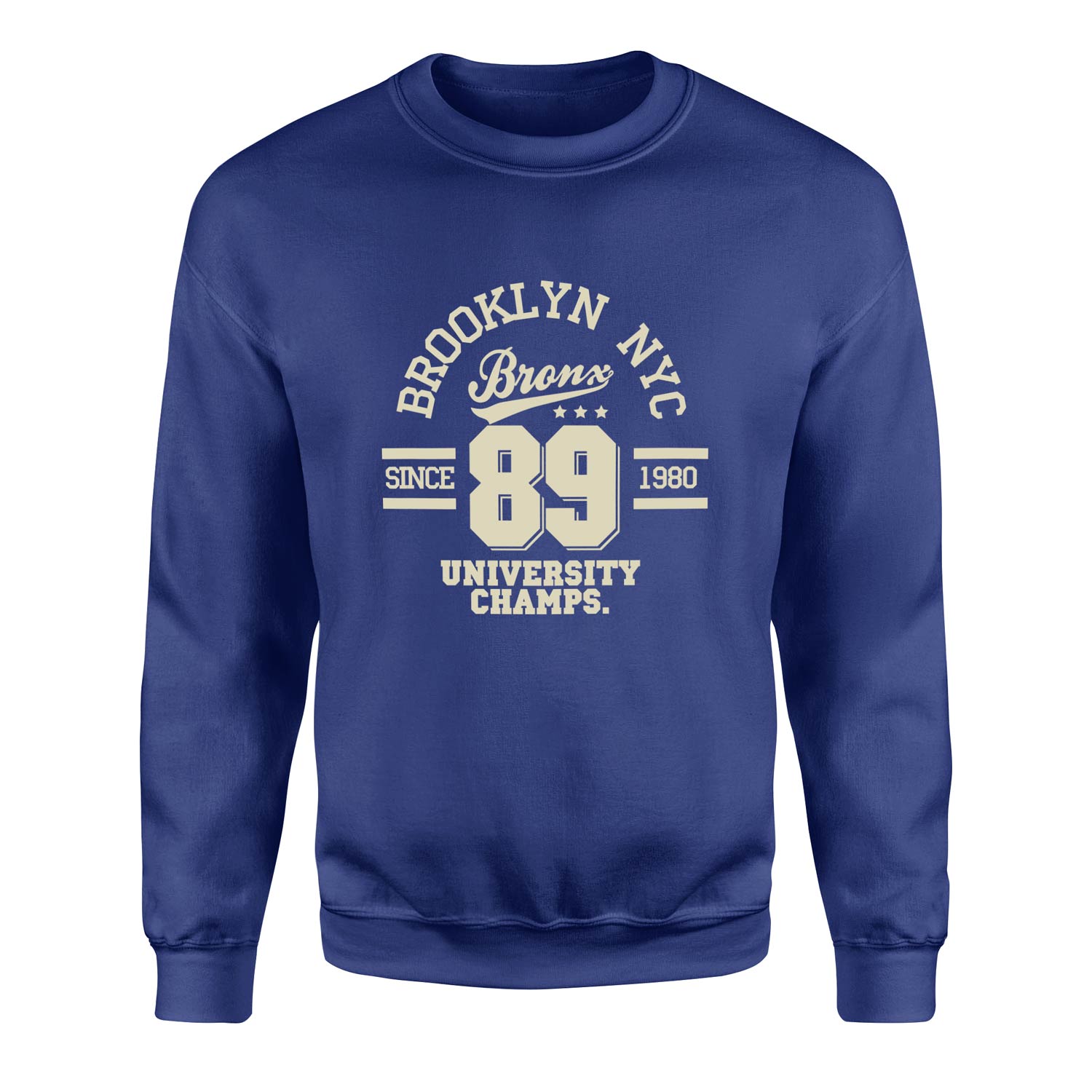 Brooklyn NYC Sweatshirt XL - İndigo Mavisi