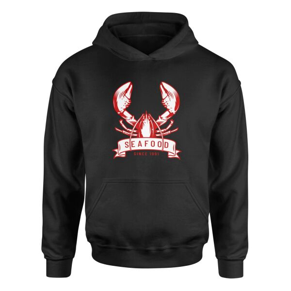 Seafood Hoodie S - Siyah