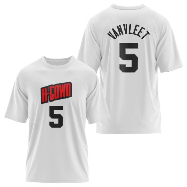 Fred VanVleet 5 City Edition Forma Oversize Tişört L - Beyaz