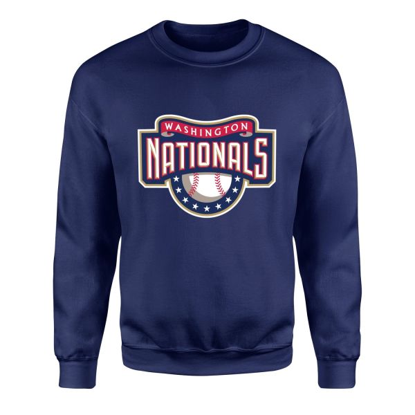 Washington NATIONALS Retro Sweatshirt XL - İndigo Mavisi