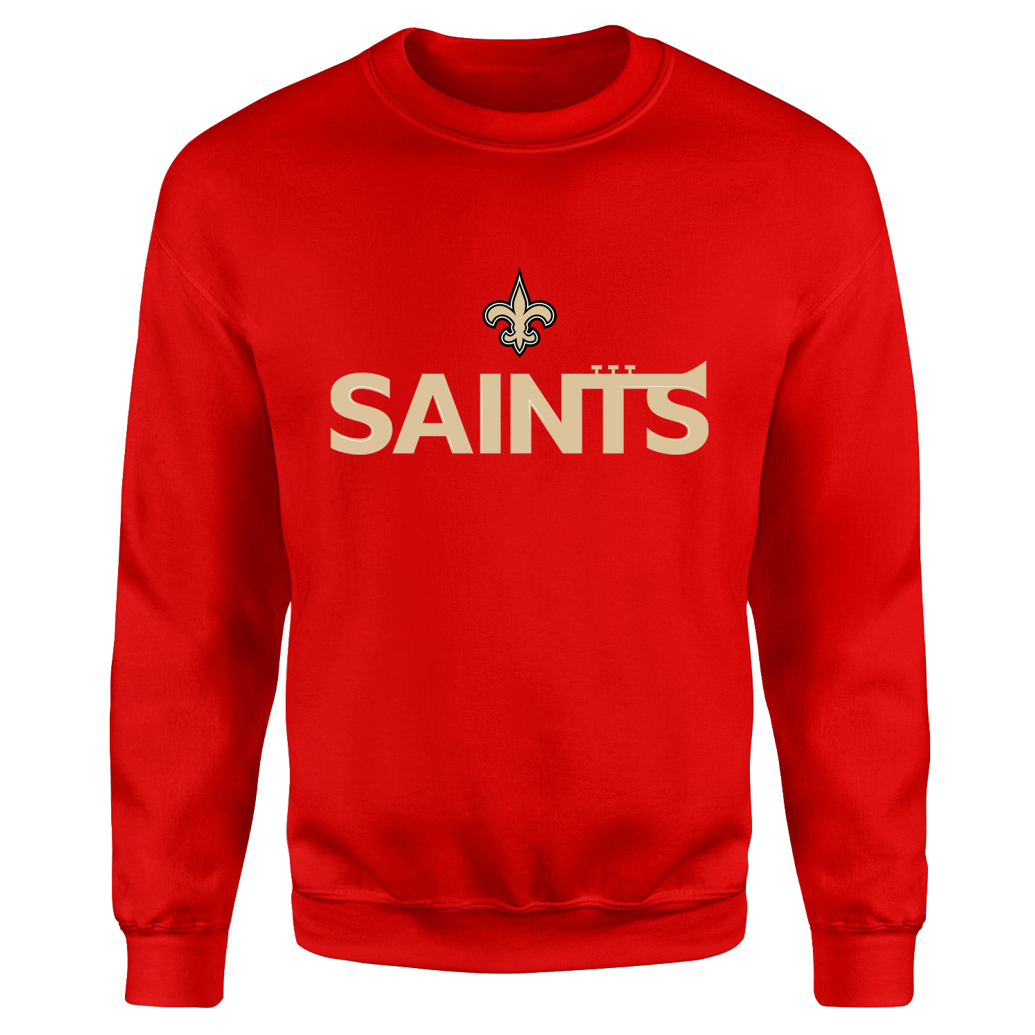New Orleans Saints Trumpets Sweatshirt S - Kırmızı