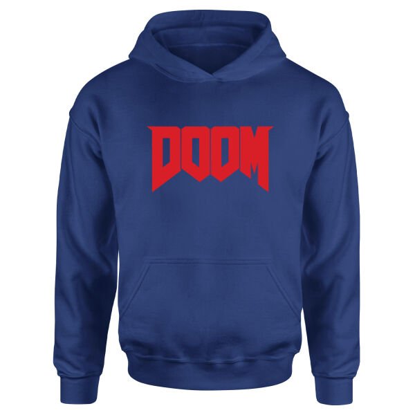 DOOM Hoodie XXL - İndigo Mavisi