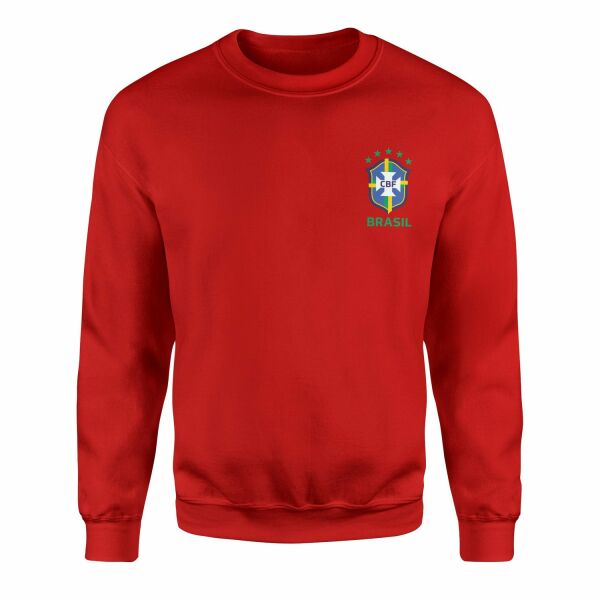 Brezilya Sweatshirt L - Kırmızı