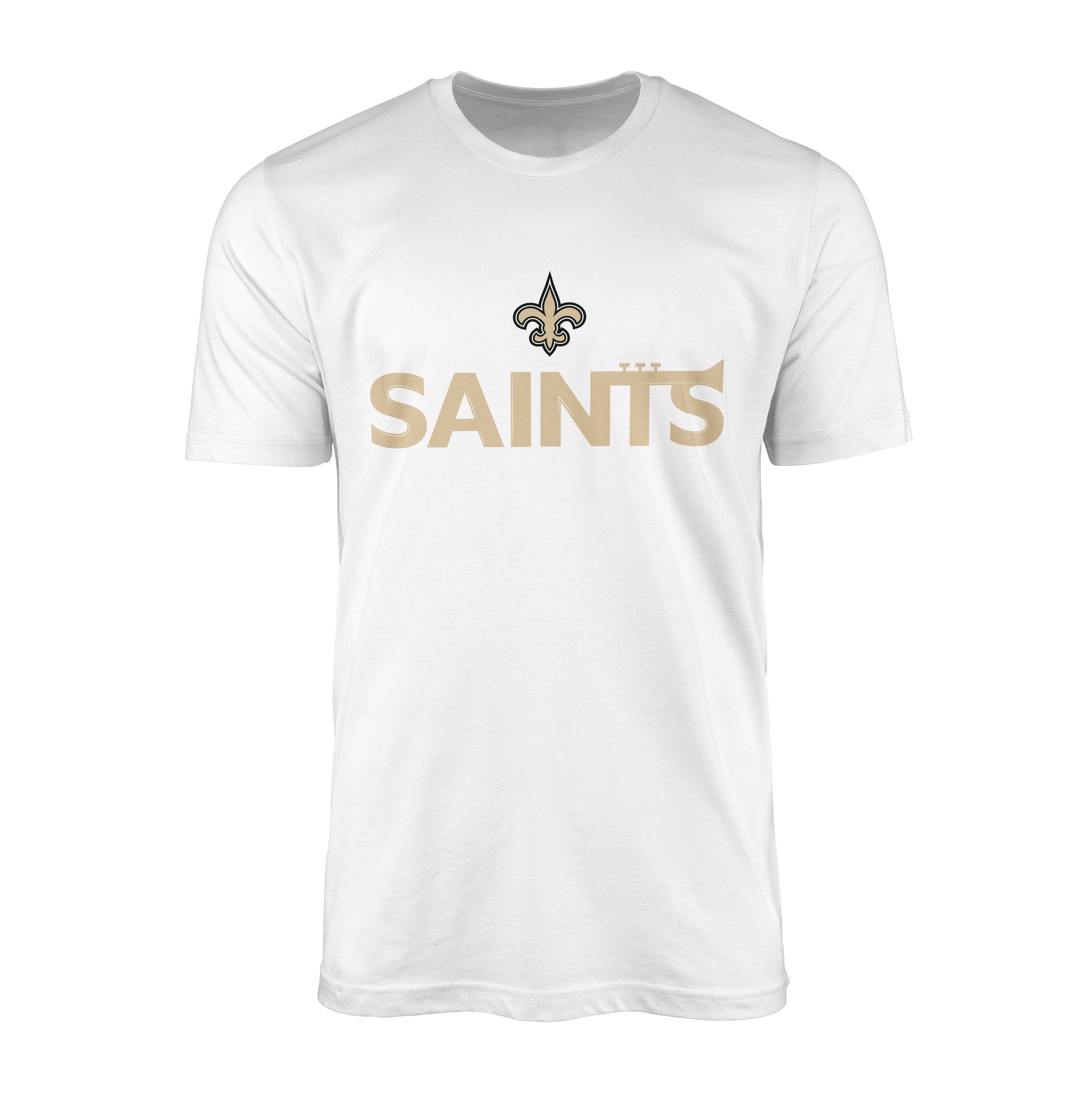 New Orleans Saints Trumpets Tişört S - Beyaz