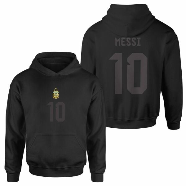 Lionel Messi Forma Hoodie M - Siyah