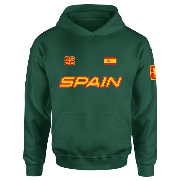 İspanya 2026 Hoodie L - Nefti Yeşili