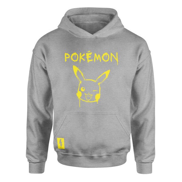 POKEMON #0025 Hoodie M - Gri