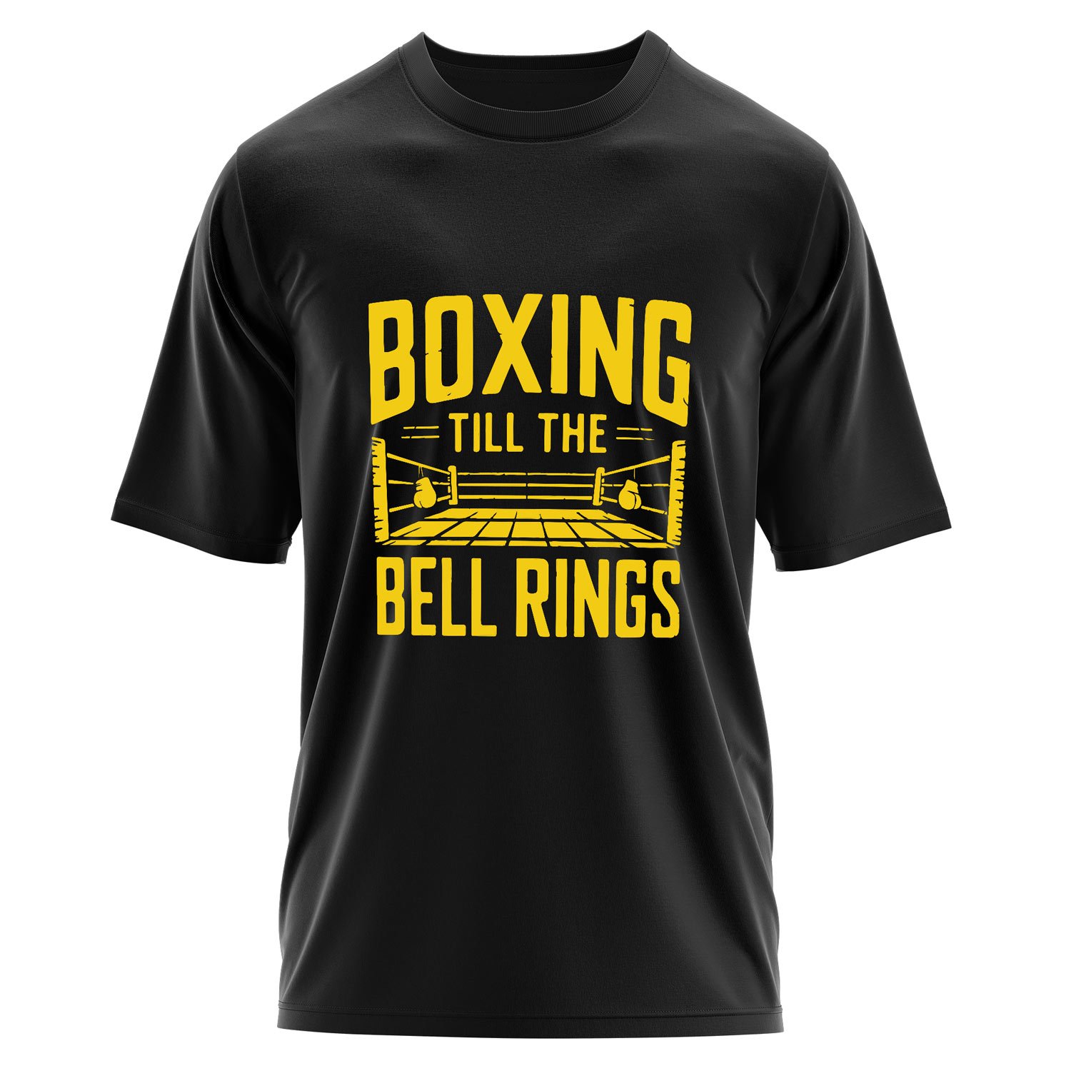 Boxing Till The Bell Rings Oversize Tişört L - Siyah