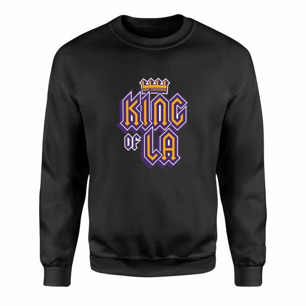 King of LA Sweatshirt L - Siyah