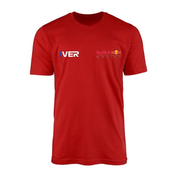 Max Verstappen #VER ID RB Racing Tişört XXL - Kırmızı